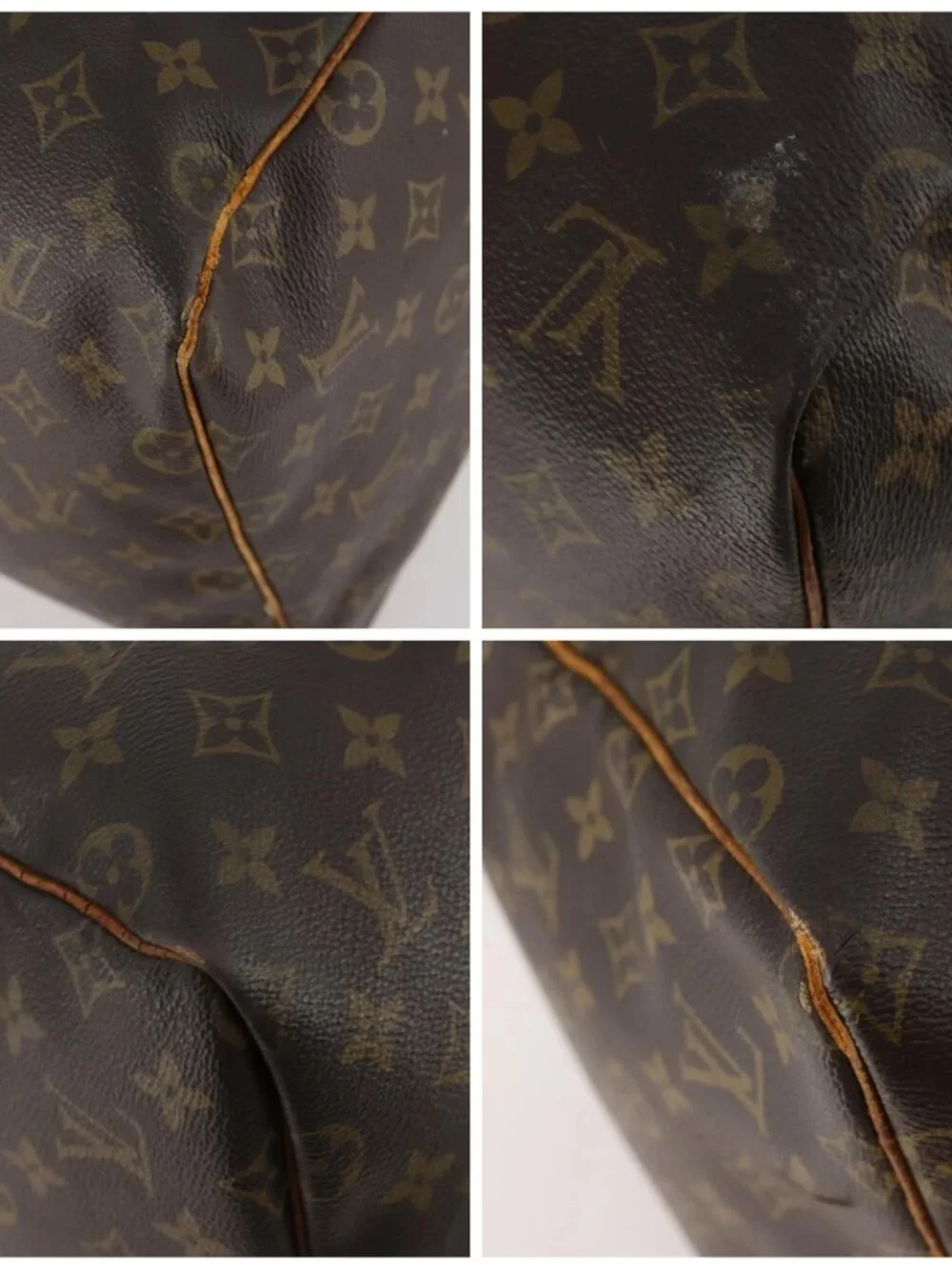 LOUIS VUITTON Monogram Keepall 55 Boston Bag M41424 LV Auth 169687 - Picture 14 of 16